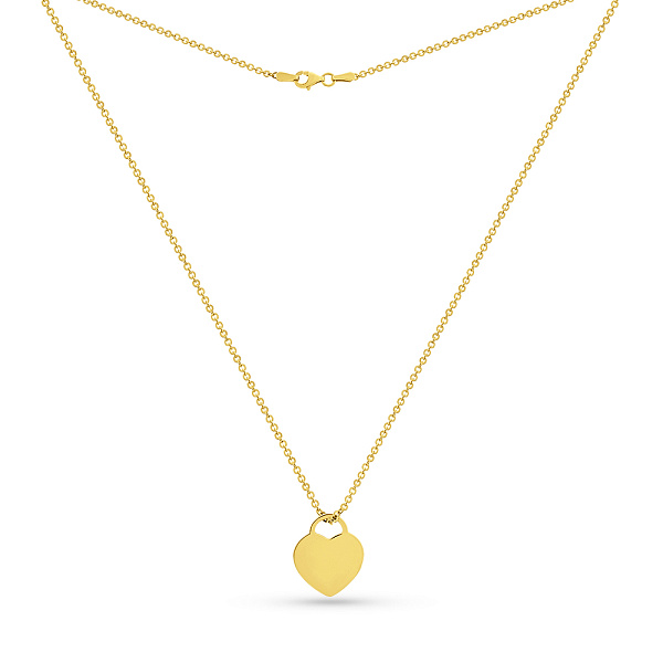 Кольє Серце з жовтого золота (арт. 351512ж) – зображення 2
