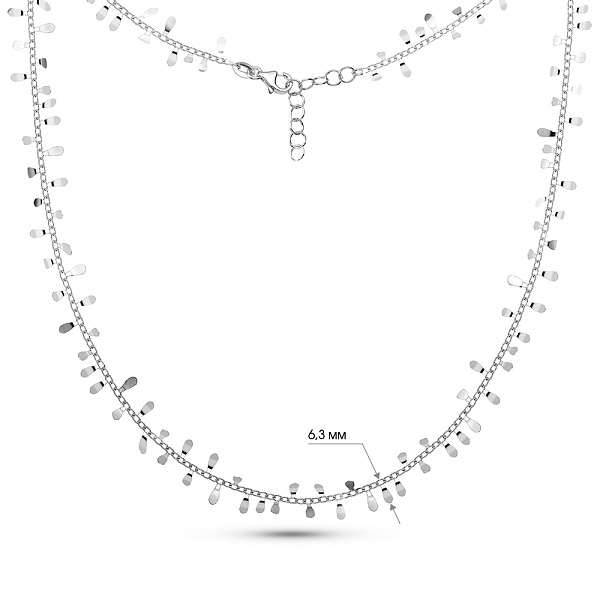 Колье из белого золота (арт. 352536б) – изображение 8