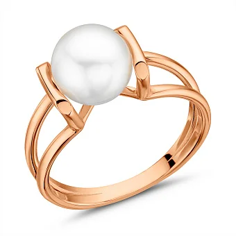 Золотое кольцо с жемчужиной (арт. 1192068101)