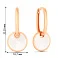 Сережки Лýна з червоного золота з емаллю (арт. 1101055еп) – зображення 3