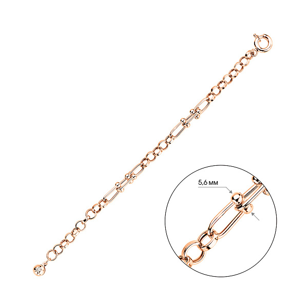 Браслет из красного золота (арт. 3261124) – изображение 2