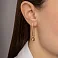 Золотые серьги Шар (арт. 100965/2) – изображение 2