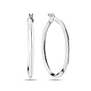 Фото Серьги-кольца из серебра (арт. 7502/4503/35)