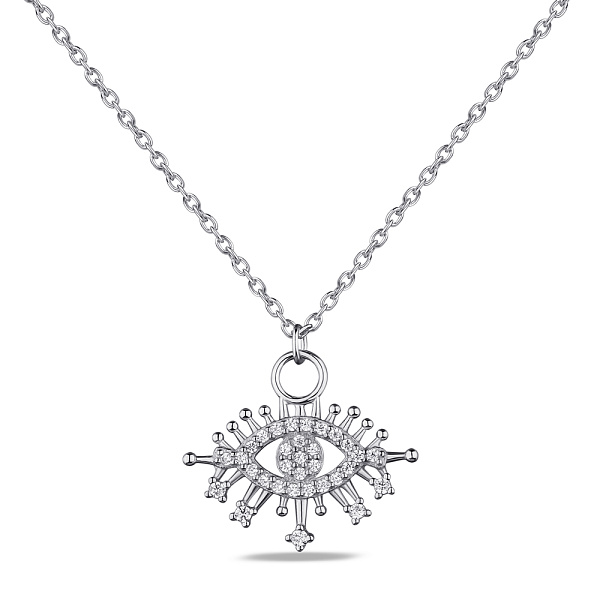 Серебряное колье с фианитами (арт. 7507/1906) – изображение 1
