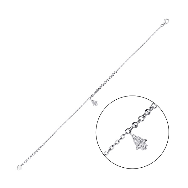 Серебряный браслет Хамса (арт. 7509/3911) – изображение 1