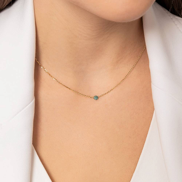 Золоте кольє Francelli (арт. 352917жд) – зображення 2