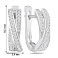 Серебряные серьги с дорожкой из фианитов (арт. 7502/10461) – изображение 2