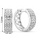 Серьги из белого золота с бриллиантами (арт. С011967100б) – изображение 2