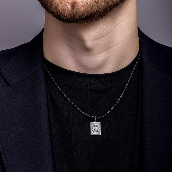 Серебряная ладанка-иконка Николай Чудотворец (арт. 7917/3100705) – изображение 2