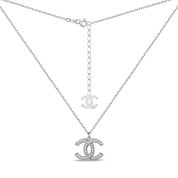 Колье из серебра с фианитами (арт. 7507/1880) – изображение 2