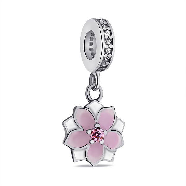 Серебряный шарм Цветок (арт. 7903/П5ФБР/7082) – изображение 1