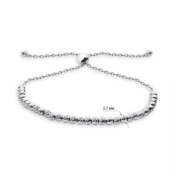 Браслет из серебра без камней (арт. 7509/3851) – изображение 2
