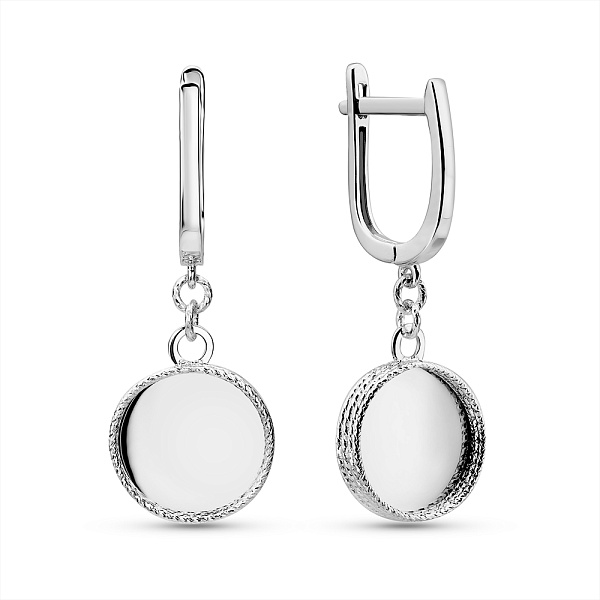 Серьги из белого золота Francelli (арт. 111401б) – изображение 1