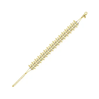 Золотий браслет Francelli з алмазною гранню (арт. 3261357жб)