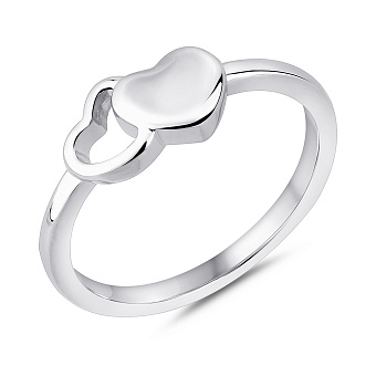 Серебряное кольцо Сердечки (арт. 7501/8278)