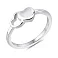 Серебряное кольцо Сердечки (арт. 7501/8278) – изображение 1