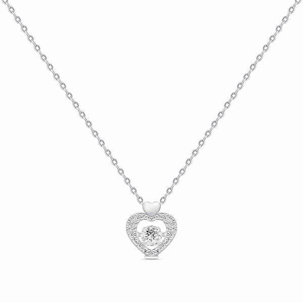 Серебряное колье Сердце (арт. 7507/2372) – изображение 2