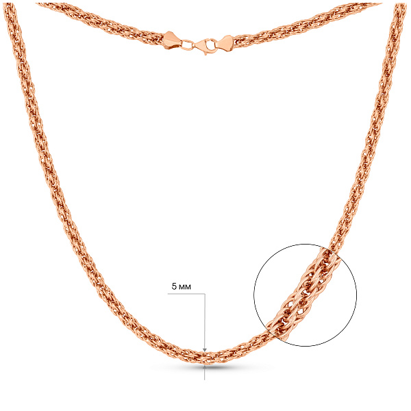 Массивное золотое колье (арт. 350282) – изображение 2