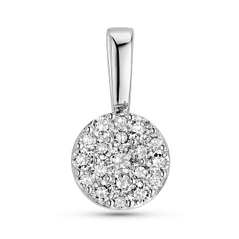 Фото Подвеска из белого золота с бриллиантами (арт. П341555020б)