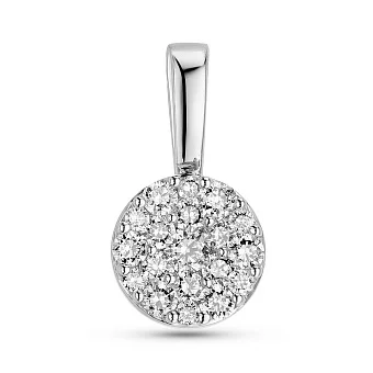 Підвіска з білого золота з діамантами (арт. П341555020б)
