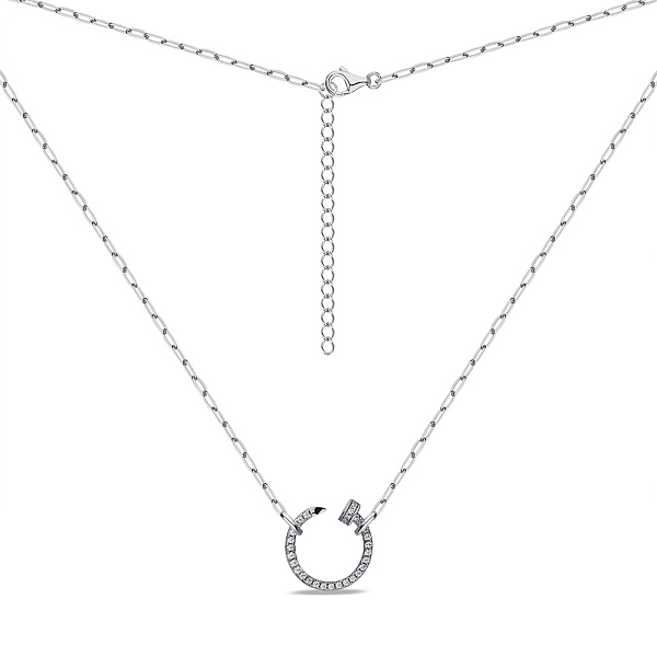 Колье из серебра Гвоздь с фианитами (арт. 7507/2174) – изображение 2