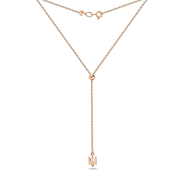 Кольє Fly з червоного золота Герб України-Тризуб (арт. 360303) – зображення 2