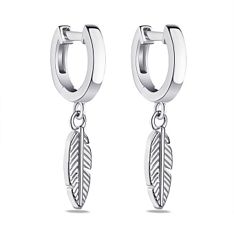 Фото Серьги серебряные с подвесками (арт. 7502/4466/10)