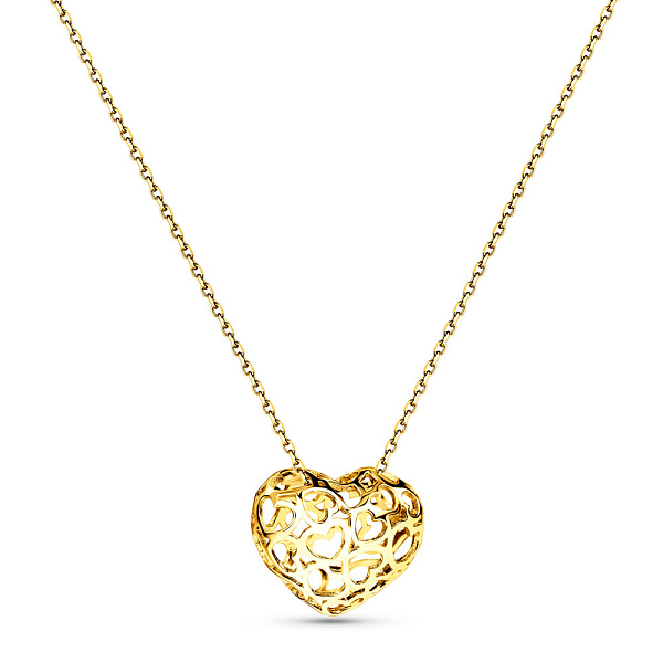 Золоте кольє Серце (арт. 360209ж) – зображення 1