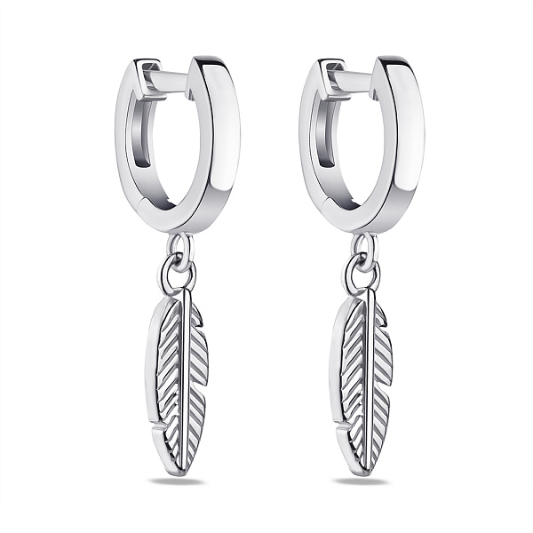 Серьги серебряные с подвесками (арт. 7502/4466/10) – изображение 1