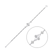 Серебряный браслет с фианитами (арт. 7509/5160)