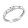 Серебряное кольцо с фианитом (арт. 7501/7080) – изображение 1