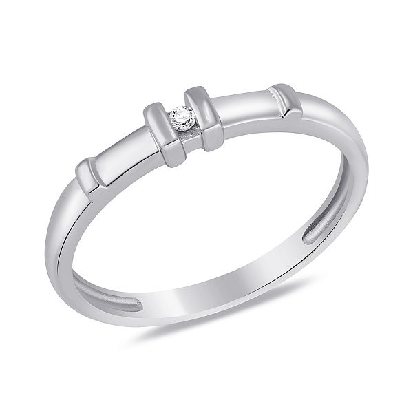 Серебряное кольцо с фианитом (арт. 7501/7080) – изображение 1