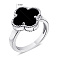 Серебряное кольцо с ониксом (арт. 7501/5280/15о) – изображение 2