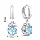 Серебряные серьги-конго с топазами (арт. 7502/2179245Пг) – изображение 2