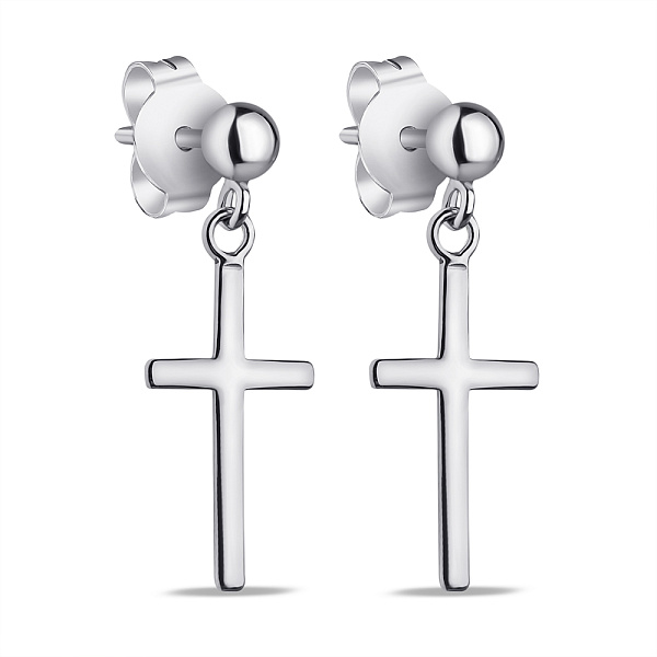 Серебряные серьги с подвесками  (арт. 7518/1072С) – изображение 1