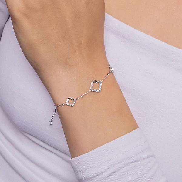 Золотий браслет з діамантами (арт. Б341630020б) – зображення 3