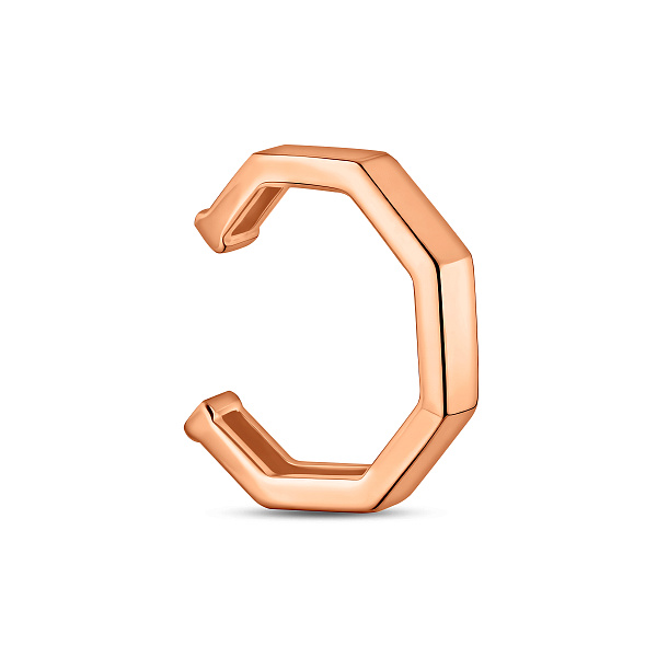 Одиночная серьга-каффа из золота (арт. 110851Я) – изображение 1