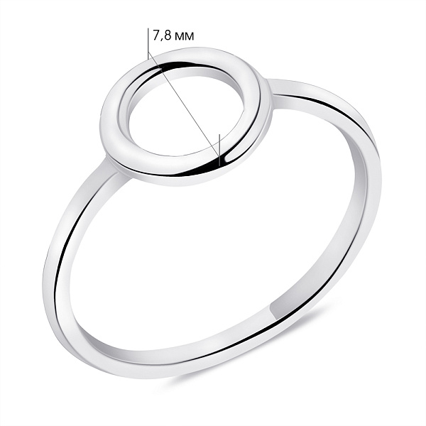 Каблучка зі срібла  (арт. 7501/6325) – зображення 2