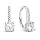 Серьги из серебра с белыми фианитами (арт. 7502/10014) – изображение 1