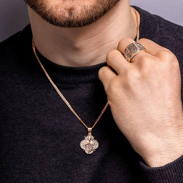 Золотий підвіс Слава Україні (арт. 440949ч) – зображення 6