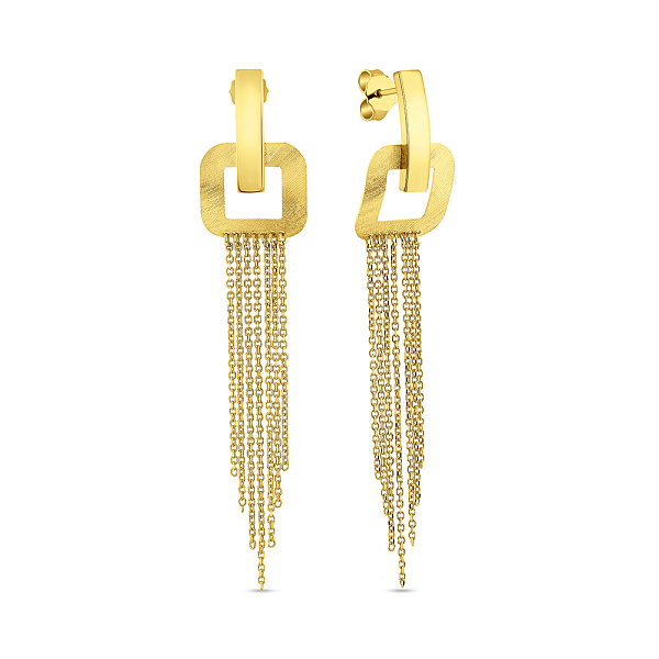 Золотые серьги с подвесками Francelli (арт. 1092033ж) – изображение 1