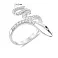 Серебряное кольцо Змея с фианитами (арт. 7501/8458ч) – изображение 2
