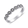Серебряное кольцо с марказитами (арт. 7401/239мрк) – изображение 1