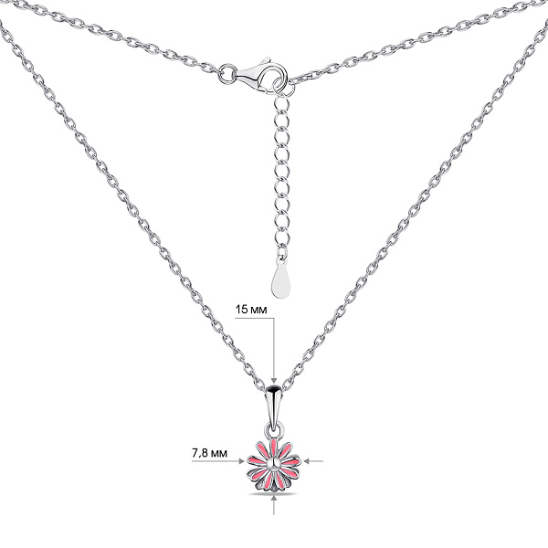 Колье из серебра с эмалью (арт. 7507/2005ер) – изображение 7