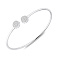 Серебряный жесткий браслет с фианитами (арт. 7509/5260) – изображение 1