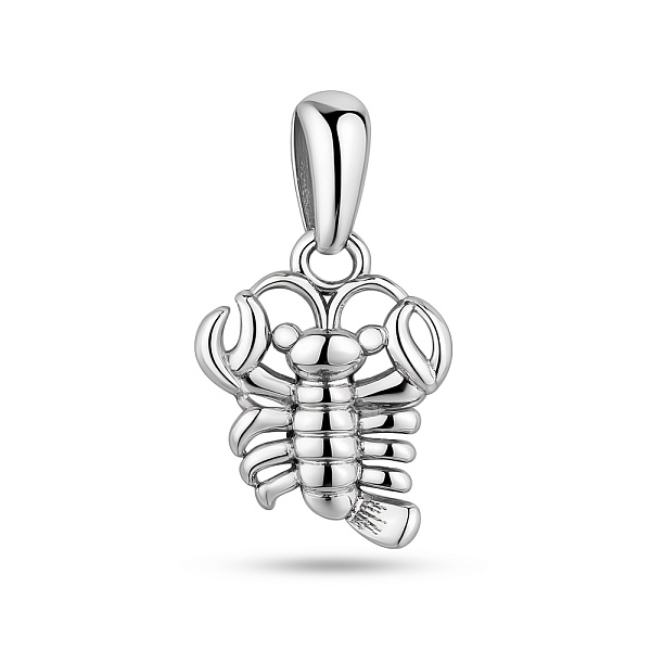 Серебряный кулон Рак без камней (арт. 7503/4409рк) – изображение 1