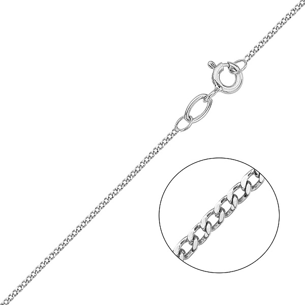 Ланцюжок з білого золота Панцирного плетіння (арт. ц301002б) – зображення 1