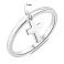 Серебряное кольцо с крестиком без камней (арт. 7501/6955) – изображение 2