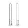 Серебряные серьги-протяжки Капля (арт. 7502/9005/1) – изображение 1