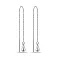 Срібні сережки-протяжки Крапля (арт. 7502/9005/1) – зображення 1